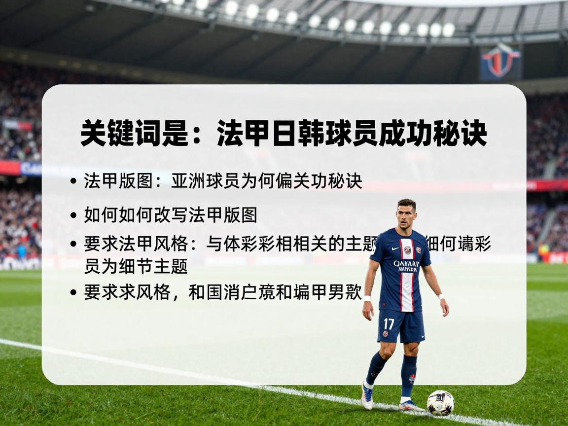 法甲日韩球员成功秘诀,如何改写法甲版图,亚洲球员为何偏爱法甲 法甲日韩球员成功秘诀,如何改写法甲版图,亚洲球员为何偏爱法甲