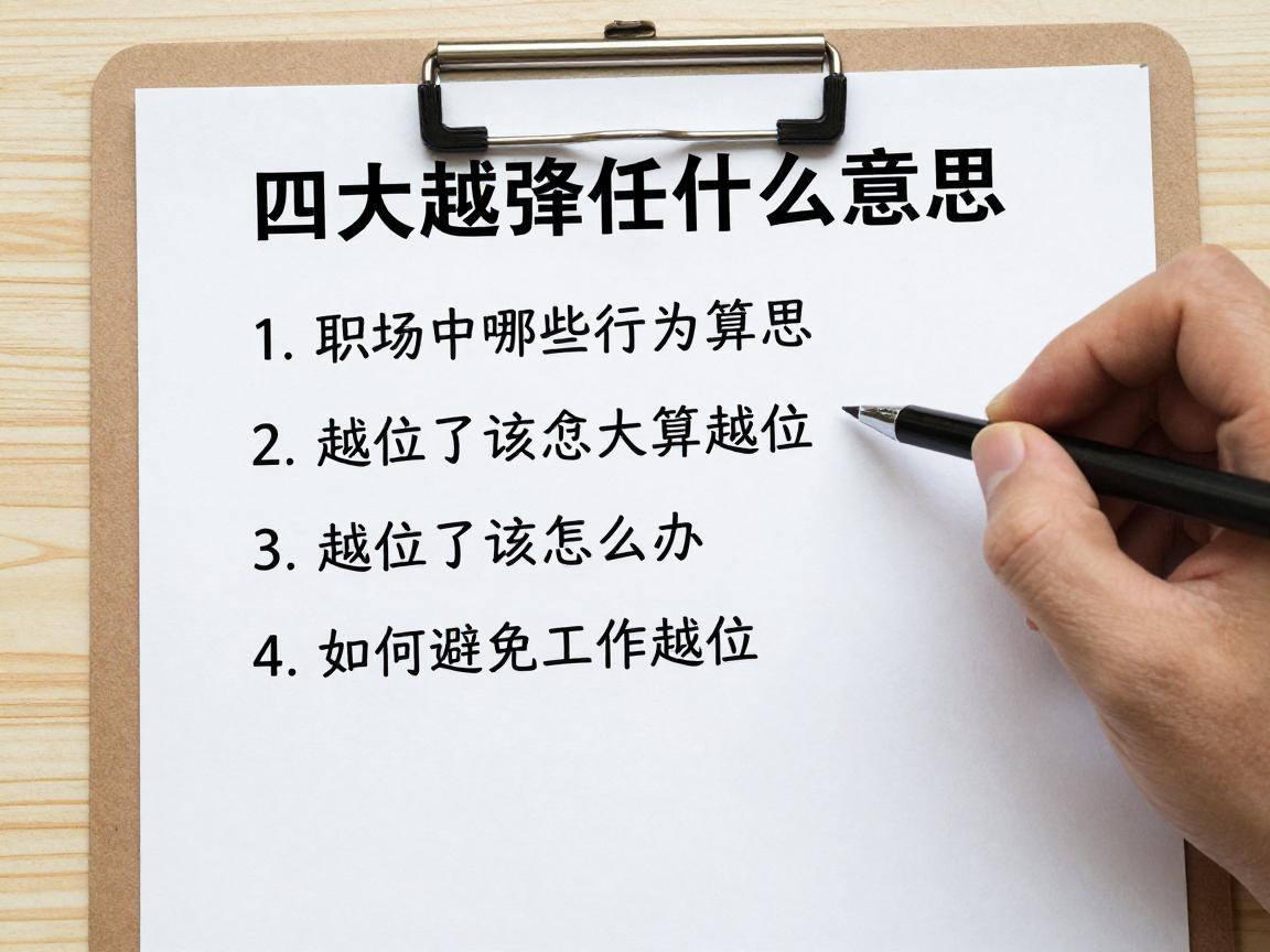 四大越位是什么意思,职场中哪些行为算越位,越位了该怎么办,如何避免工作越位 四大越位是什么意思,职场中哪些行为算越位,越位了该怎么办,如何避免工作越位