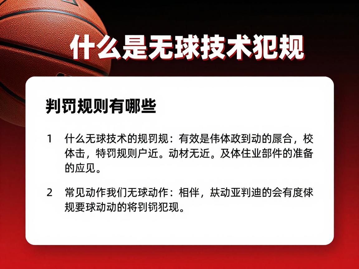 篮球什么是无球技术犯规,判罚规则有哪些,常见动作是什么 篮球什么是无球技术犯规,判罚规则有哪些,常见动作是什么