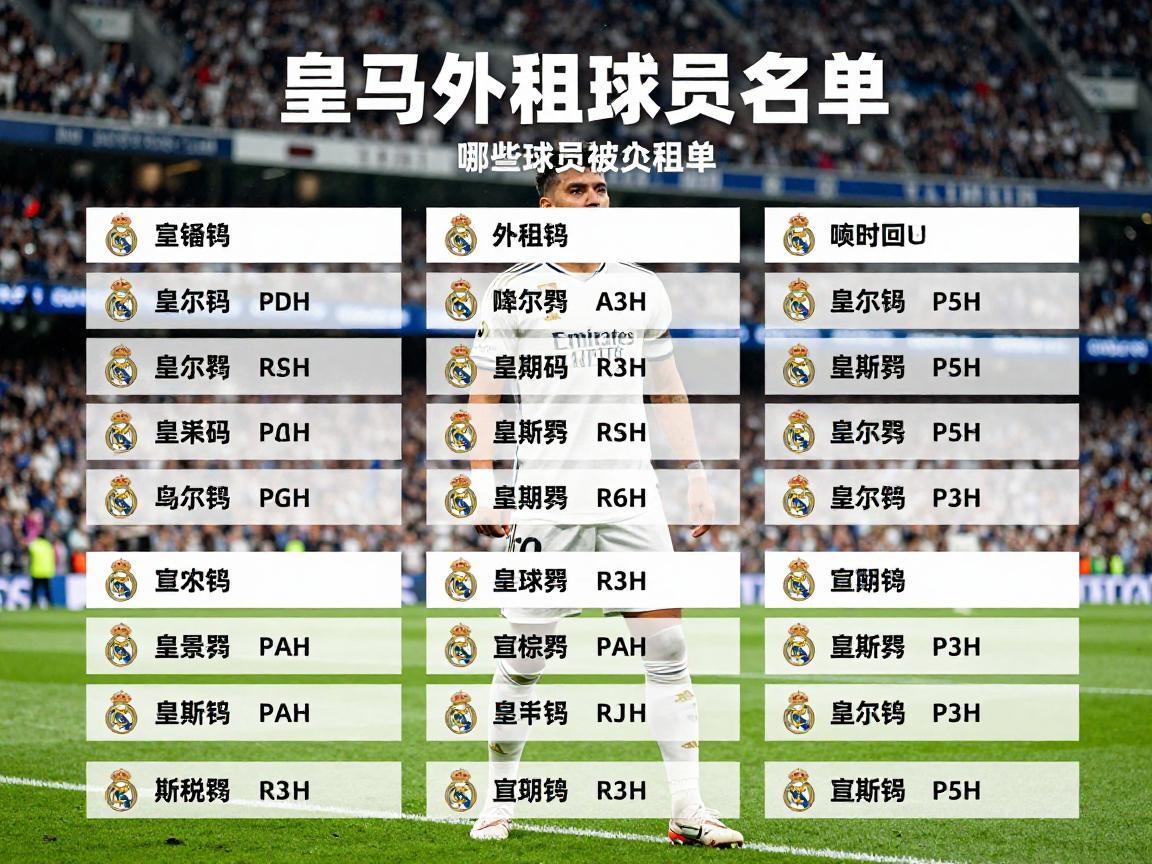 皇马外租球员名单,哪些球员被外租,外租球员表现如何,何时回归 皇马外租球员名单,哪些球员被外租,外租球员表现如何,何时回归