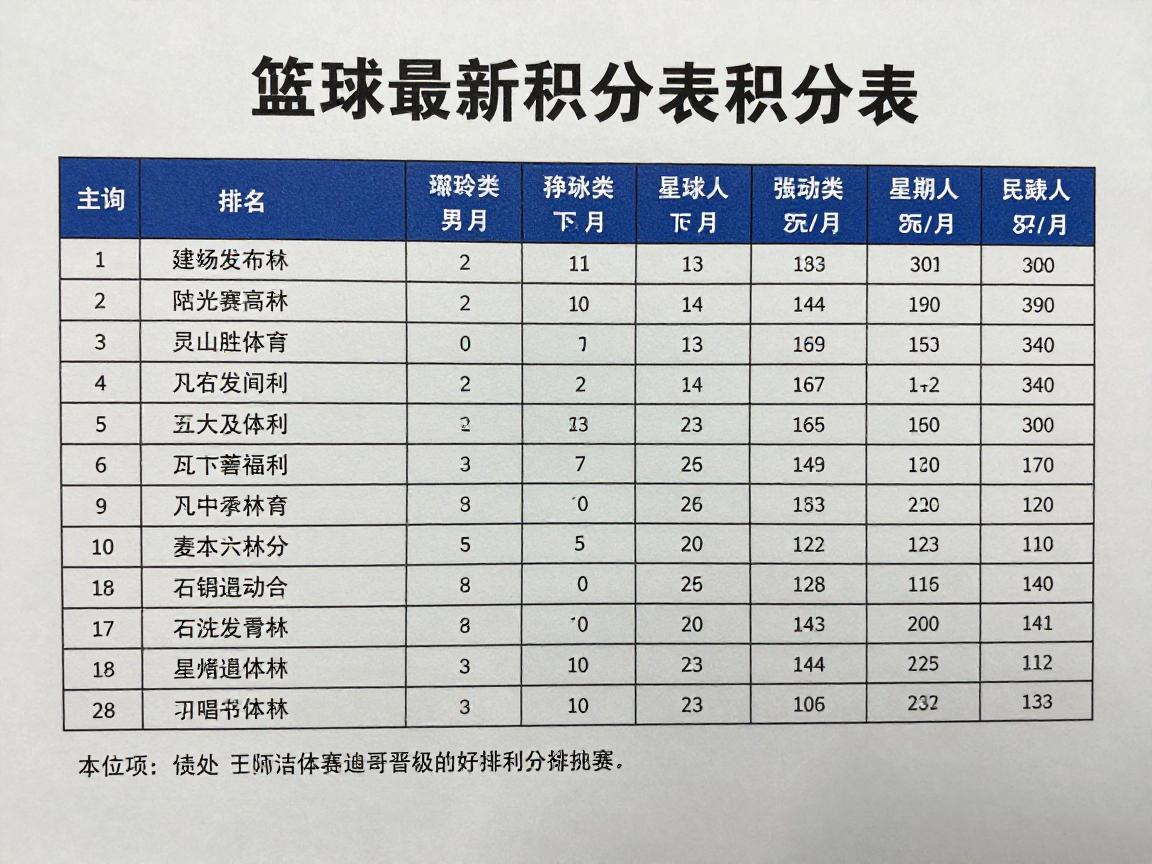 篮球最新积分表丨如何查询,各队胜负排名,季后赛晋级规则 篮球最新积分表丨如何查询,各队胜负排名,季后赛晋级规则