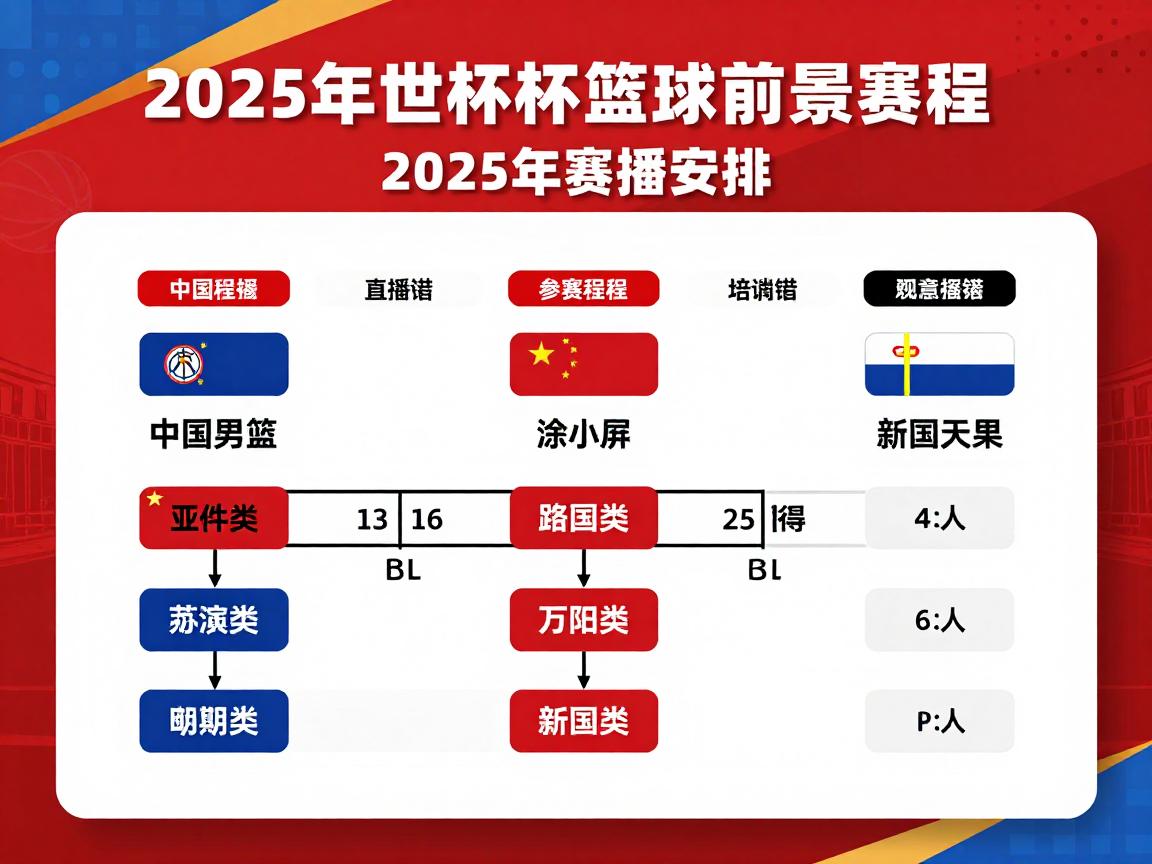 篮球世界杯开打,2025年赛程如何安排,中国男篮参赛前景怎样,哪里可以观看直播 篮球世界杯开打,2025年赛程如何安排,中国男篮参赛前景怎样,哪里可以观看直播