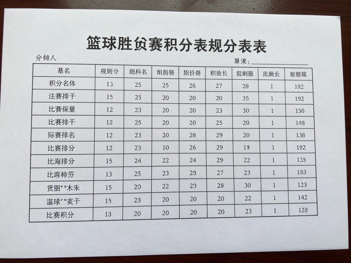 篮球胜负积分,规则如何定,比赛怎么排名,积分表如何解读 篮球胜负积分,规则如何定,比赛怎么排名,积分表如何解读