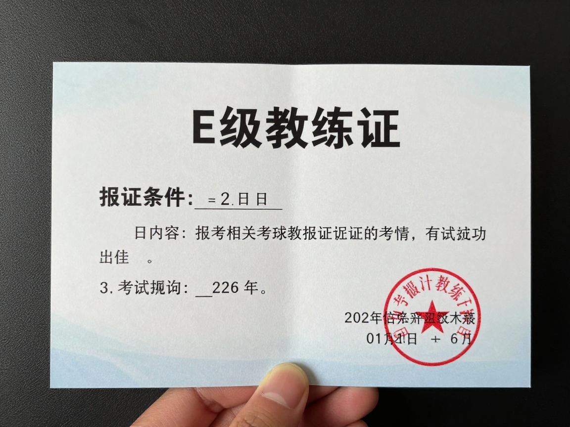 考篮球教练证全面指南,E级教练证报考条件是什么,考试内容有哪些,证书含金量如何 考篮球教练证全面指南,E级教练证报考条件是什么,考试内容有哪些,证书含金量如何
