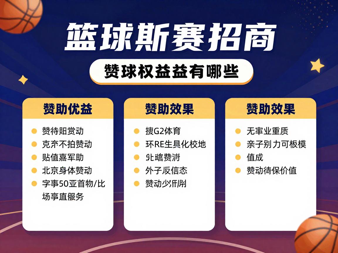 篮球赛招商,赞助权益有哪些,如何评估赞助效果,企业怎样精准匹配 篮球赛招商,赞助权益有哪些,如何评估赞助效果,企业怎样精准匹配