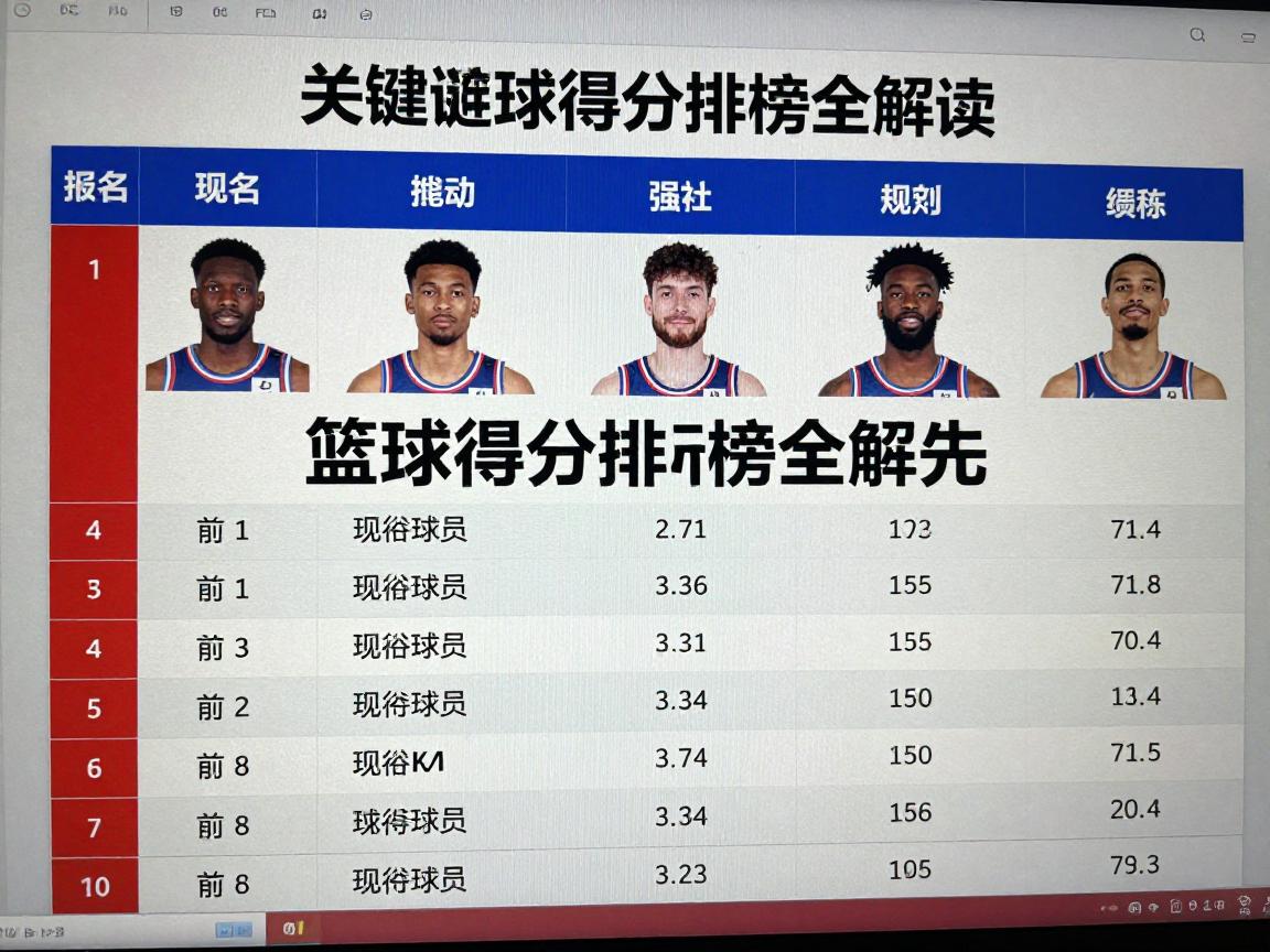 篮球得分排行榜全解读,如何查看最新排名,现役球员中谁领先 篮球得分排行榜全解读,如何查看最新排名,现役球员中谁领先